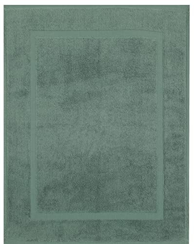 Betz Badvorleger Premium 50x70 cm 1er Set – Badematte aus 100% Baumwolle, ca. 650 g/m², Oeko-TEX® Standard 100, saugstark & weich Farbe tannengrün