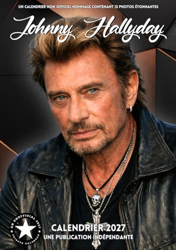 Calendrier Johnny Hallyday 2027 maxi format et offert un agenda de poche