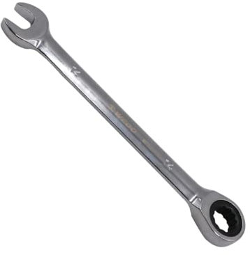 WEDO Ringschlüssel Ratsche, Maulschlüssel Ringratsche, CR-V Stahl, Geschmiedet, Starkes Drehmoment, Größen, 21mm