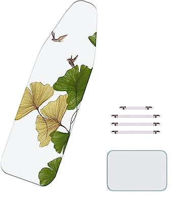 BLEDD Hermosa funda para plancha de vapor con cierres y almohadillas antiquemaduras para facilitar los cambios de cubierta (160 x 60 cm)