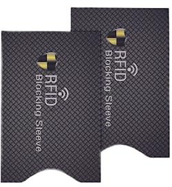 BRELIE RFID Blocking Sleeves (2 Pack)- Credit/ID Card Protector, Contactless Security Protector, Protection from Cyber & Identity Theft