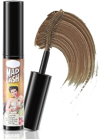 Boobeen Mascara coloré volume et longueur, mascara imperméable pour les cils avec brosse, pour un maquillage naturel des cils en 3D, sans bavure