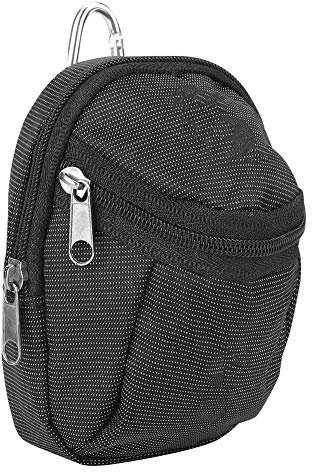 ZLXHDL Golf-Tee-Bag-Tasche, 11,4 cm, Großes Fassungsvermögen, 2-lagige Golf-Tee-Bag-Tasche, Zubehör Mit Schlüsselring Zum Halten des Golfball-Halters, Pitchgabel