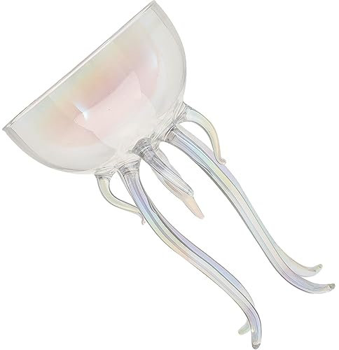 BESTonZON Cocktail Glass Octopus Shape Drinking Glasses for Wedding Cups Toasting Flutes and Water Goblets