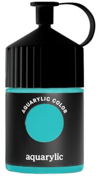 Aquarylic Color Künstlerfarbe - Hochpigmentiert, Lichtecht & Flüssig-Sämige Konsistenz Color - 120ml Flasche, Kobalttürkis