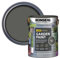 ARUUJ Garden Paint - Multipurpose Colour & Protect 2.5L Tin - Exterior Wood Paint, For Sheds, Benches, Metal, Brickwork, pots - Outdoor Fence Garden Furniture Paint Waterproof (CHARCOAL GREY)