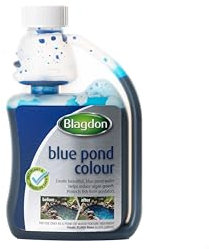 Blagdon Blue Pond Water Color riduce la crescita delle alghe, aiuta a proteggere i pesci dai predatori, 250 ml, tratta 31.000 litri