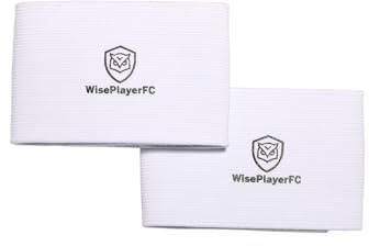 WISEPLAYERFC Banda Sujeta Espinilleras Fútbol- 2 Cintas Elásticas Guarda Canilleras de Fútbol para Adulto y Niño (Blanco)