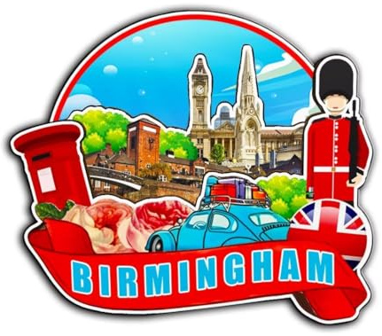 Orlybar Birmingham England UK Magnet Kühlschrankmagnet Holz 3D Sehenswürdigkeiten Reise Sammlerstück Souvenirs Dekoration handgefertigt -4283