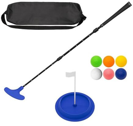 Golf-Putter-Set, Zwei-Wege-Golf-Putterschläger mit Golfs, verstellbare Länge, Kinder-Putter für Rechts- und Linkshänder