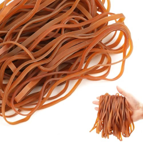 100 Pcs Large Rubber Elastic Bands, Large Elastic Bands (160mm*4mm), Large Rubber Bands, Elastic Bands Heavy Duty, Strong Elastic Bands, Thick Rubber Elastic Bands for Home School Office Bank Supplies
