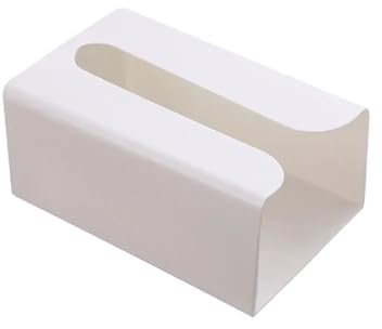 GEK208130 Taschentuchspender Papierhandtuchspender for Arbeitsplatte und Wandmontage, Wandmontage, Papierhandtuchhalter, Serviettenhalter for Zuhause, Badezimmer, Küche Kosmetiktücher Box(Weiß)