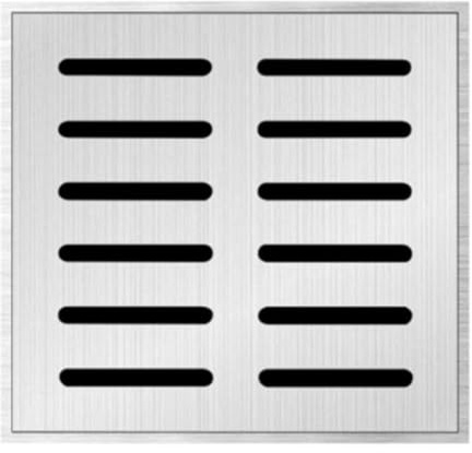 Grille de Drainage en Acier Inoxydable, Antidérapante et Résistante, pour Jardin, Terrasse et Allée Extérieure, Couverture d'Égout avec Cadre(15x15cm)