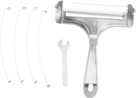 TOPPERFUN Cortador de Alambre Manual con Cables Extra y Slicer para Queso y para Alimentos Blandos y Duros