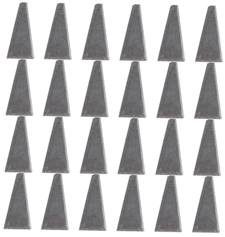 Vaguelly 30 pièces Cales Triangulaires Métal pour Fente de Bois Coins Robustes pour Marteau et Manches Outils de Menuiserie pour Renforcement Rapide