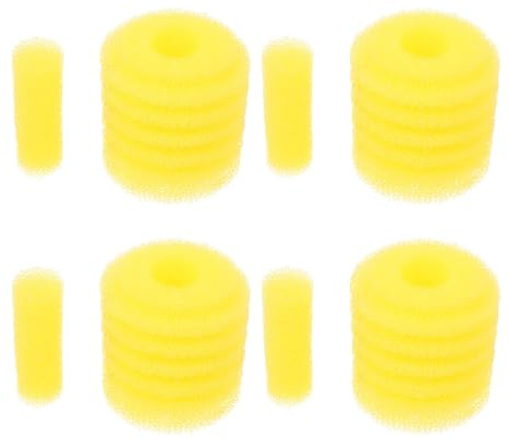 FUTUREORYY Esponjas de Filtro de Esponja para Acuario Alta Eficiencia de Penetración de Agua Paquete de 5 Amarillo para Tanques para Acuarios de Agua Dulce y Salada