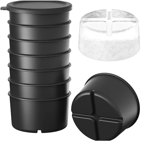 Moule À Glaçons En Plastique. Compatible Avec KitchenAid L'accessoire À Glace Pilée, Moules À Glaçons Réutilisables En Plastique Noir Avec Couvercles, Moule À Glaçons Durable.