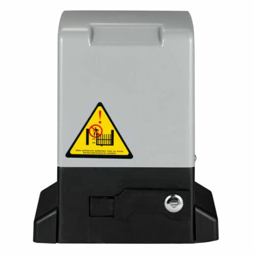 Cozyel Automazione Basculante Garage Motore per Cancello Scorrevole 12 m/min con Protezione Termica e Sensore Ostacoli, Kit Completo per Cancelli in Acciaio, Legno e Vinile