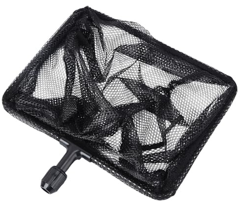 VILLCASE Telescopic Fishing Net for Fish Tank and Lakes with Abs Material, Non-absorbent Coating and Skid-resistant Handhold, Extendable Landing Net for Ponds and Aquariums