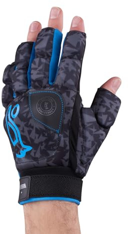 Kookaburra Spirit Plus Hockey Glove – TPU Shell, Open Palm Grip, Thumb Protection, Grey/Teal