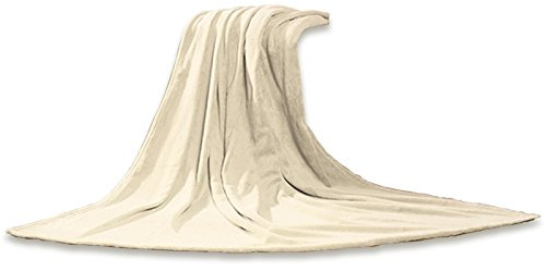 Gözze - Wohn- und Kuscheldecke, Memphis, Hohes Stoffgewicht 300 g/m², 150 x 200 cm - Creme