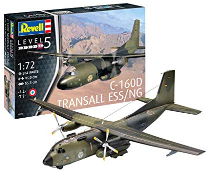 Revell 03916 Modellbausatz C-160 Transall Eloka im Maßstab 1:72, Level 5