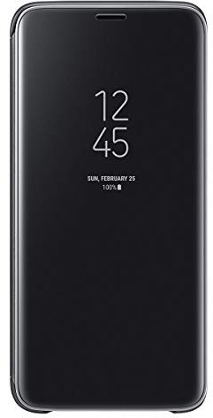 Samsung Galaxy S9 - Clear View Standing Cover EF-ZG960, Polycarbonat, Kratzfest, Black - 5.8 Zoll