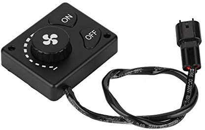 EVGATSAUTO Contrôleur de Chauffage de stationnement, Interrupteur de contrôleur de Bouton de Chauffage de stationnement DC 12 V/24 V pour Chauffage d'air de Camion de Voiture