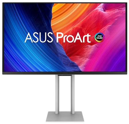 Asus Proart Pa27ucdmr 26,5 4k Uhd QD-Oled Monitor 240 Hz Silber