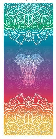 Siqi Travel Yoga Mat - Faltbare 1/16 Zoll Yogamatte, schweißabsorbierendes Anti-Rutsch, hochwertiges natürliches Wildleder für Reisen, Yoga und Pilates, Lieferung mit Tragetasche-X