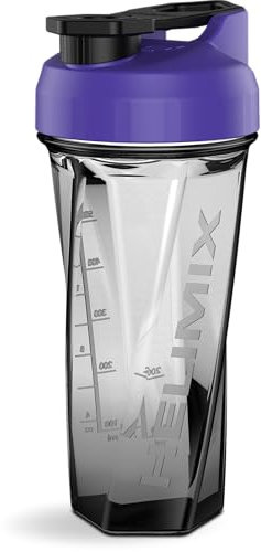 HELIMIX 2.0 Vortex Protein Shaker, 800 ml (28 oz) - Gourde Portable et Étanche pour Boissons Protéinées & Smoothies, Sans Bille, Compatible Lave-Vaisselle