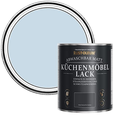 Rust-Oleum abwaschbare Küchenschrankfarbe in hellblau mit Matt Finish - Blauer Himmel 750ML