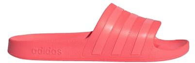 adidas Unisex Adilette Aqua slide sandal, Turbo Acid Red Turbo, 10 UK