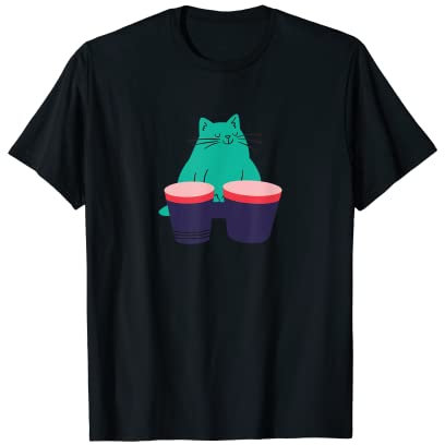 Bongo Cat Merch Nette Kawaii Katze Meme T-Shirt