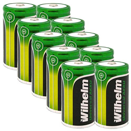 10x Akku Mono D Wilhelm Universal 9000 mAh Akku Zelle HR20 MN1300 1,2 V NIMH