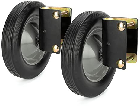 HILLMASTER 20,3 cm Türrollenset mit Türrahmen von 1-5/8 bis 2 Zoll (20,3 cm) mit hochfesten Türhilfslenkern, Stützrad für Klapptür, 2 Stück