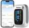 ViATOM Pulsoximeter, Bluetooth Oximeter für messung der sauerstoffsättigung im blut, O2 Pulsmessgerät finger mit OLED Display, Pulsoxymeter mit APP und Batterien für Erwachsene Kinder