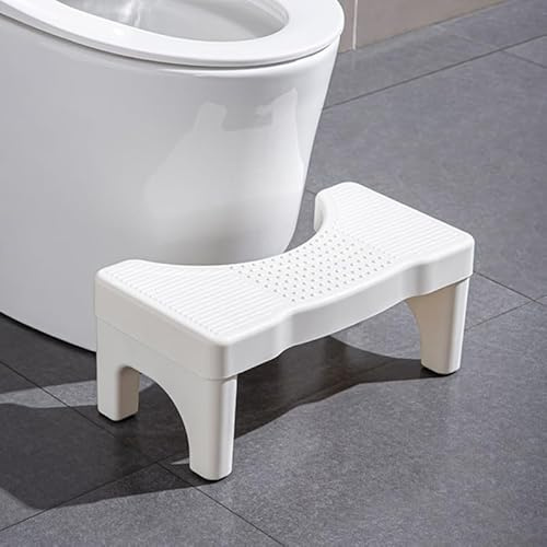 OATIPHO Tabouret De Toilette Physiologique, Marche-Pied Wc Adulte Et Enfant, Repose-Pieds Salle De Bain, Tabouret Accroupi RéGlable En Hauteur, Design Ergonomique Et Facile à Nettoyer