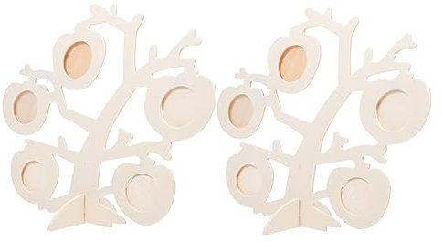 OUNONA 2sätze Holz Bilderrahmen Im Apfelbaum-design Teilig Stabil Und Dekorativ Für Wohnzimmer Schlafzimmer Und Büro Für Persönliche Fotos Und Kreative Wohnraumgestaltung