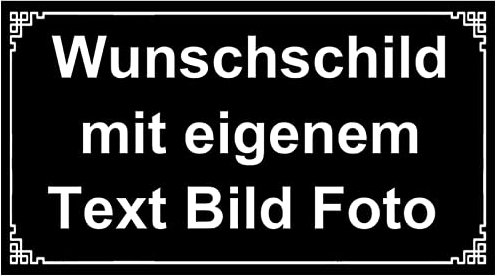 BeNsil Schilder, Schilder Selbst Gestalten, Wunschtext Schild, Personalisiert mit Text/Name/Foto/Logo/Schrift für Garage, Hotel, Parkplatz, Schule, Carport, Firma, Garten, Wohnadresse