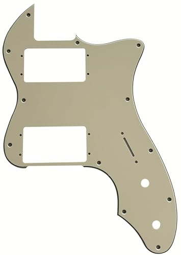 Gitarrenteile für Nash T72 Telecaster Thinline Style Gitarren-Pickguard (3-lagig, Vintage-Gelb)