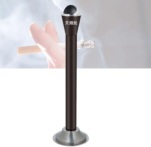 SSLW Stehender Zigarettenaschenbecher, Edelstahl Standaschenbecher Mit Papierkorb Für Den Innen- Und Außenbereich, Zur Verwendung Außerhalb Von Büros, Restaurants Und Bars