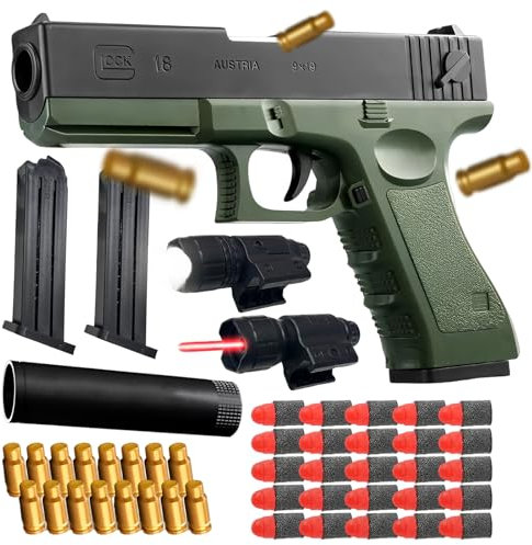 Pistola Giocattolo Bambini, Armi Giocattolo Pistole, Pistola per Bambini, Pistola Giocattolo Realistica, con Proiettile Morbido, Pistola Giocattolo a Proiettile di Schiuma Modello Desert Eagle