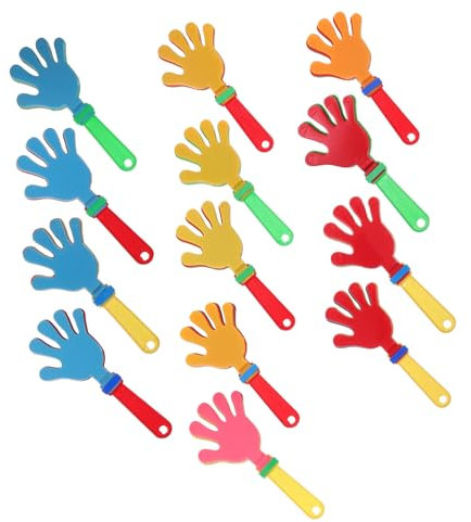 Holibanna 24pezzi Battimani in Plastica Abs per Feste Eventi Sportivi Accessori per Tifo Rumorosi da Calcio per Ragazza e Adulti Leggeri e Semplici da Usare Colore Casuale