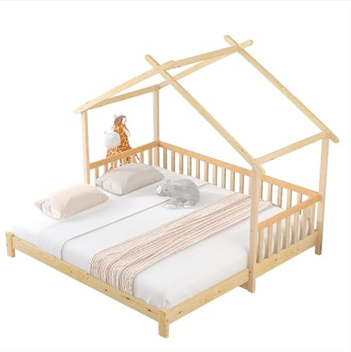 Goldicoo Montessori Hausbett 90x200 auf 180x200