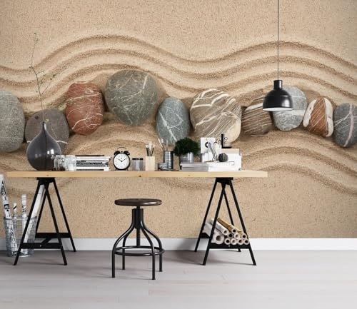 Papel Pintado 3D Papel Tapiz Piedra arenisca, 250 x 175 cm Fotomurales Decorativos Pared Decorativos Murales Fotográfico Moderno Decoración de Paredes