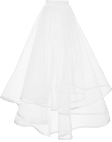 LIQWEI 1 Stück Brautschleier, Schleier Kurz Bridal Tüll Mit Kamm Elegent Hochzeit Brautschleier 60–80 cm Tüll Hochzeitsschleier Hochzeit Kurzer Für Junggesellinnenabschied Party Halloween(37-47cm)