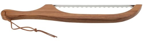 NOLITOY Affettatrice Manuale Per Pane in Legno e Acciaio Inossidabile Utensile Da Cucina Riutilizzabile Per Fette Precise e Facili Di Pane Torte e Prodotti Da Forno