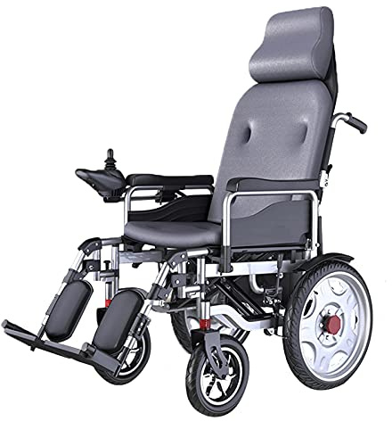 Faltbarer Elektrorollstuhl mit hoher Rückenlehne, 500-W-Motor, Stoßdämpfung für Outdoor-Mobilität
