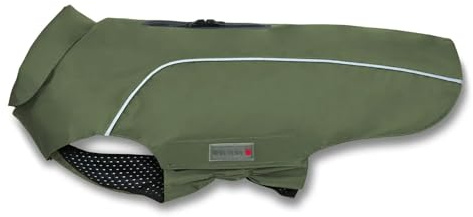 Wolters Regenjacke Easy Rain | Perfekter Schutz bei Regenwetter für Hunde | Farbe Moosgrün Gr. 38 (Rückenlänge 37-39 cm)